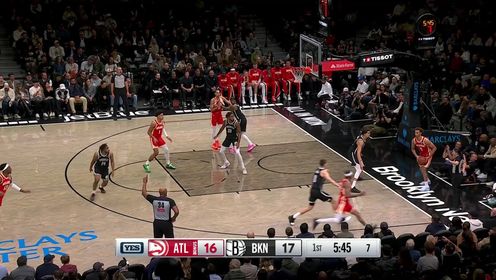 老鹰送篮网开季5连败！约翰逊23+7+5 特雷-杨伤退 小波特32+9